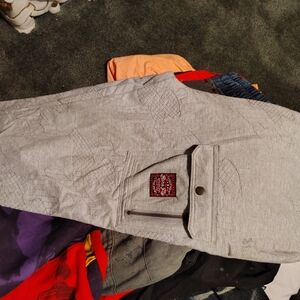 Gray Casual Men's Pants sz 3xl born fly